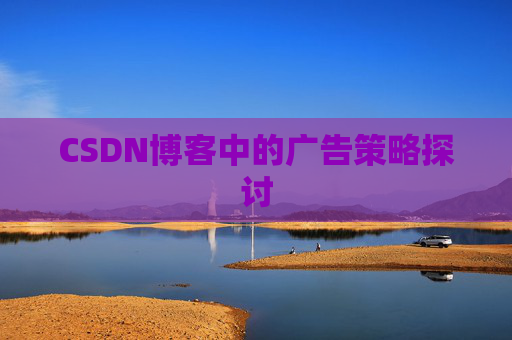 CSDN博客中的广告策略探讨